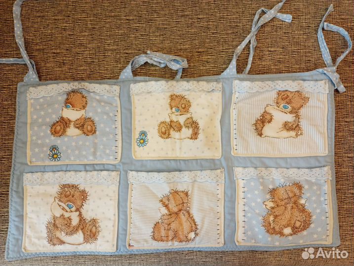 Кармашки на кроватку, на выбор