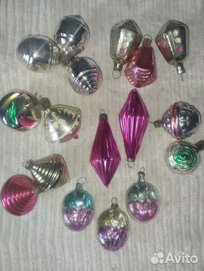 Винтажные елочные игрушки СССР