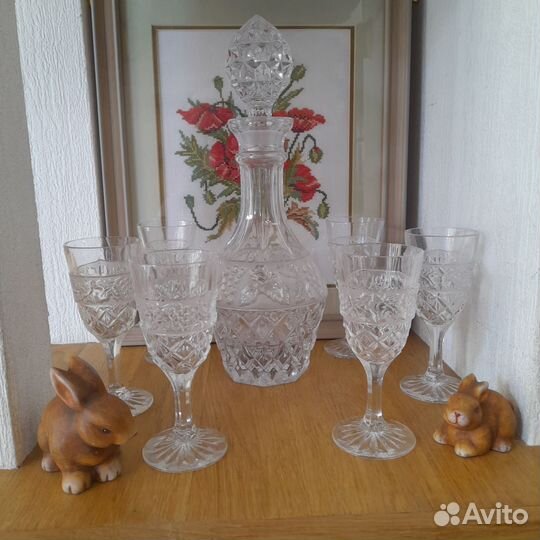 Хрустальный набор из Богемии, Чехословакия