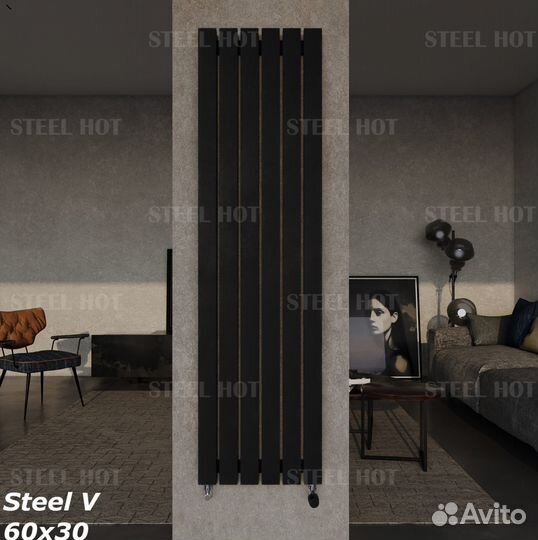 Вертикальный трубчатый радиатор Steel от завода
