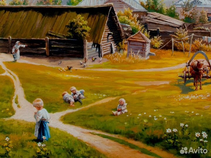 Картина маслом на холсте пейзаж