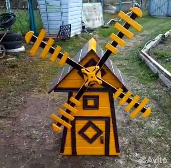 Декоративная мельница для сада