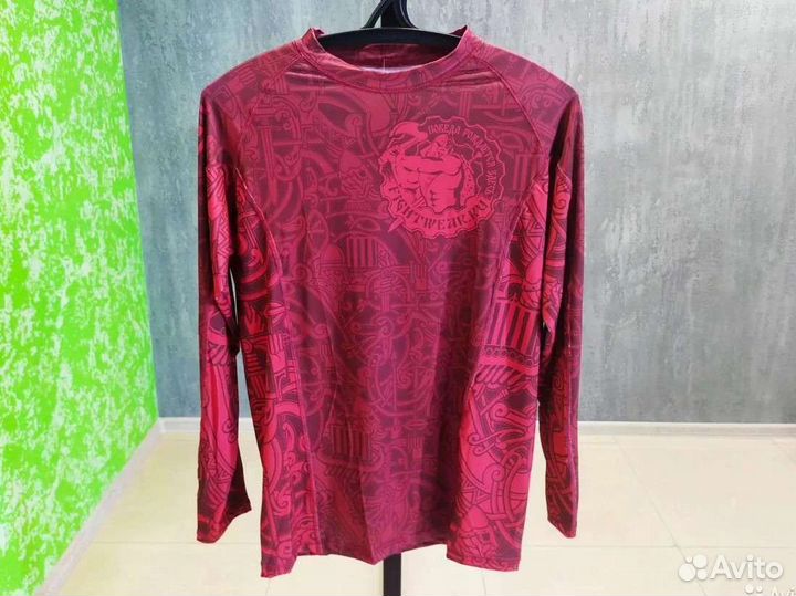 Рашгард fightwear RED, длинный рукав