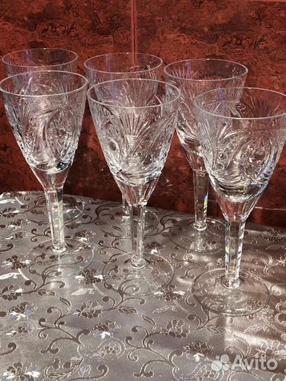 Фужеры хрустальные