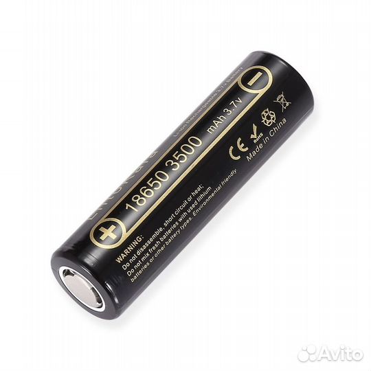 Аккумулятор Liitokala 18650 3500 mAh чёрный