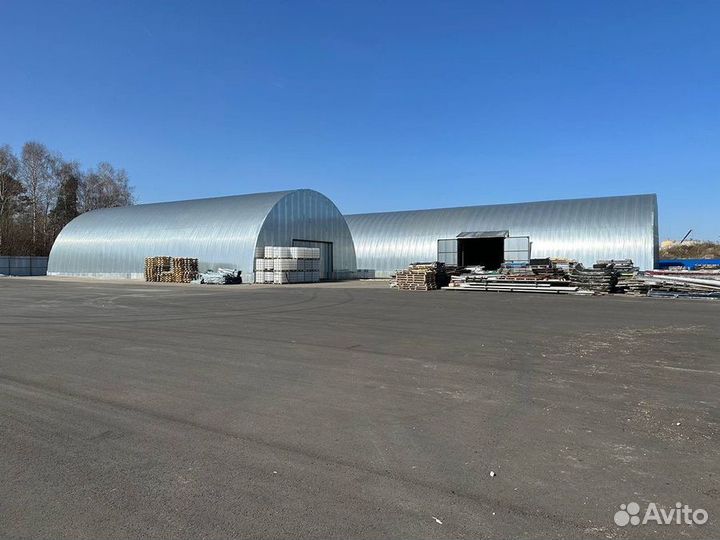 Ангар из сэндвич панелей