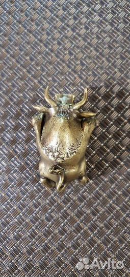 Бронзовая шкатулка Бычок (Златоуст литьё, Россия)