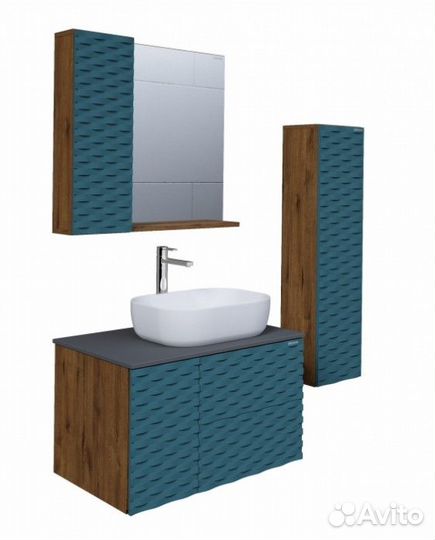 Мебель для ванной Grossman Альба 80 см веллингтон/бриз GR-3020