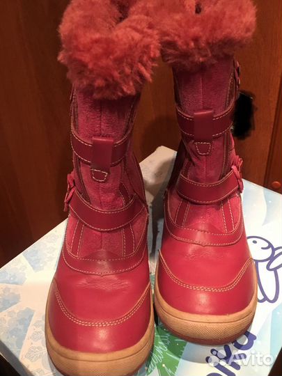 Сапоги Kapika 31 р зимние кожаные для девочки
