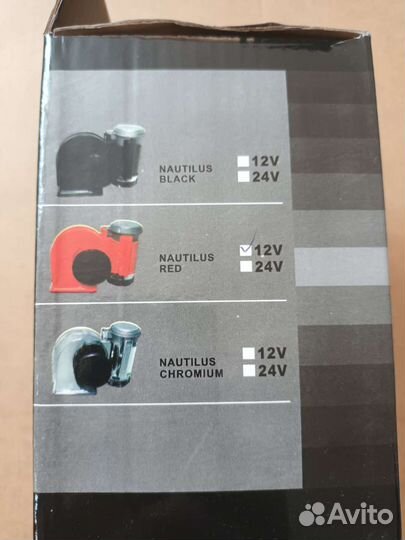 Сигнал автомобильный 2 тона 12/24V