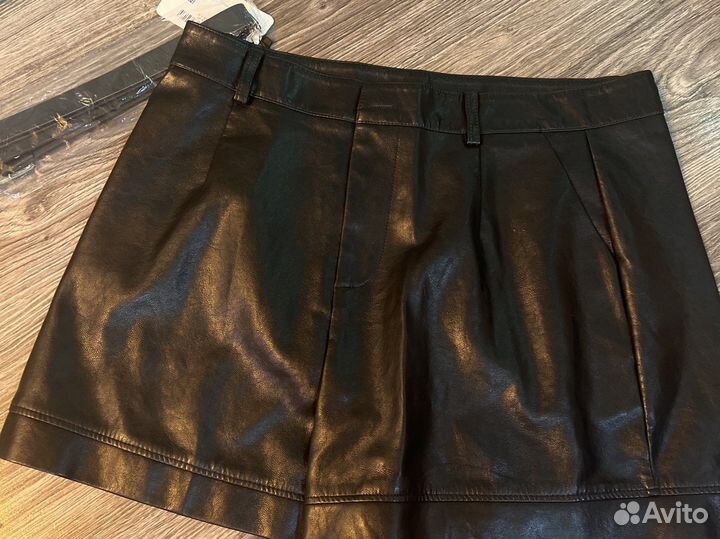 Шорты из экокожи