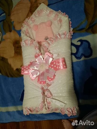 Конверт на выписку для девочки осень-зима