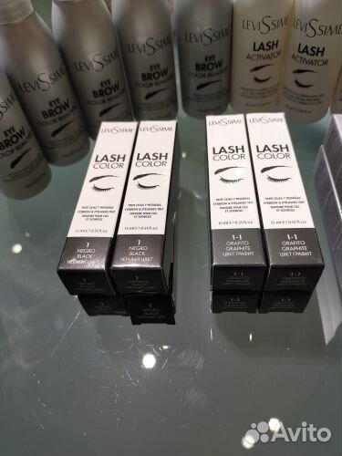 Краска для бровей и ресниц levissime lash color