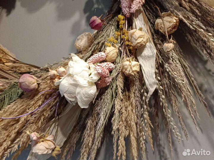 Венок из сухоцветов
