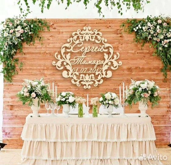 Свадебная монограмма, семейный герб, вензель