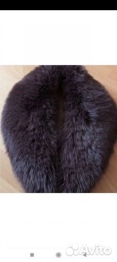 Меховой воротник песец крашеный новый