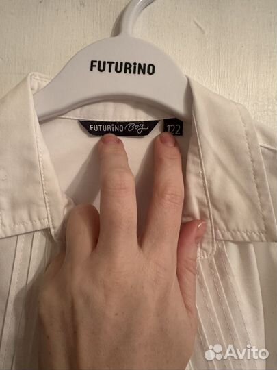 Рубашка белая праздничная 122