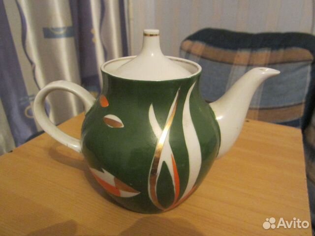 Заварочный чайник Аквариум Рыбки Дулево СССР