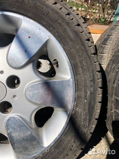 Шины летние с дисками на 15
