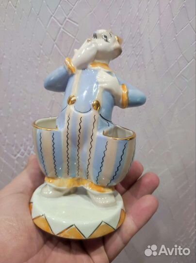 Фарфоровая статуэтка Клоун Кисловодск