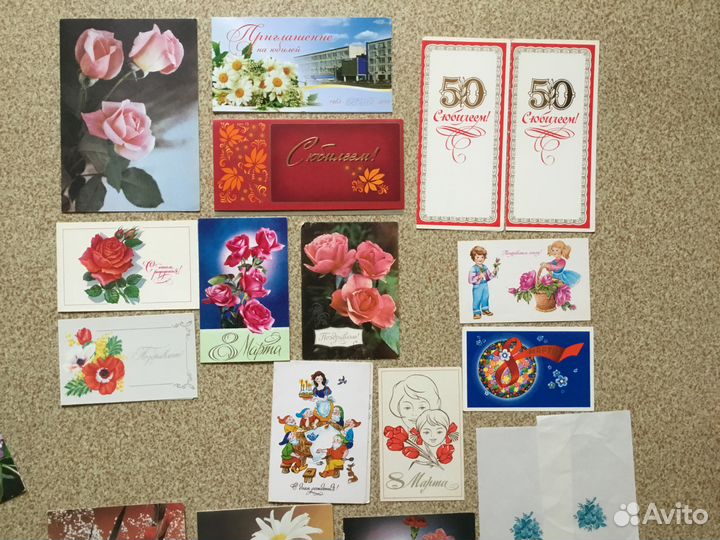 Открытки и наборы открыток времён СССР