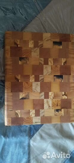 Торцевая разделочная доска из массива дерева