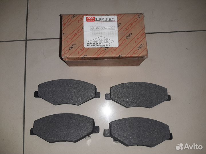 Тормозные колодки Чери Амулет