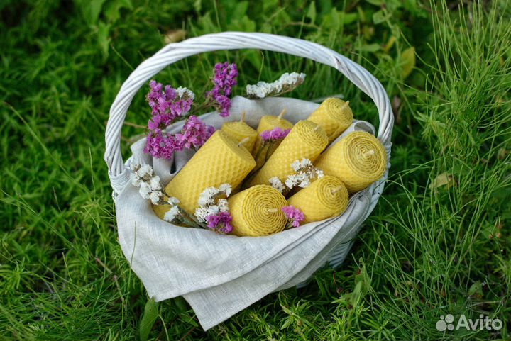 Свечи из вощины ручной работы