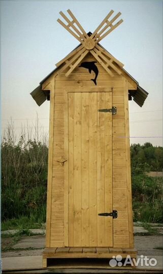 Уличный туалет деревянный кшк 091