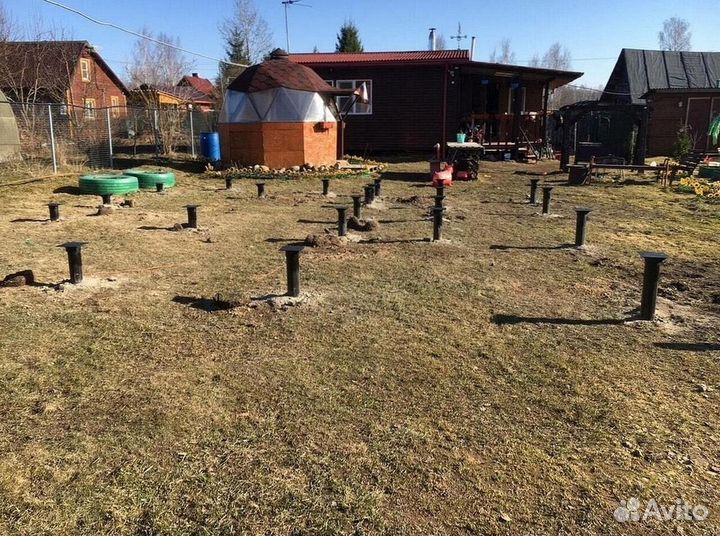 Винтовые сваи для забора
