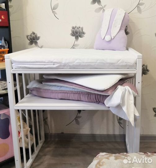 Детская кроватка с маятником, трансформер