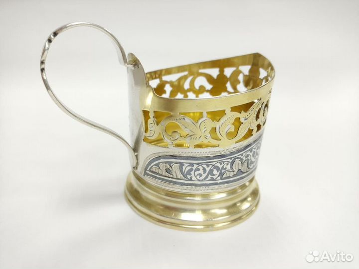 Серебряный подстаканник. Кубачи