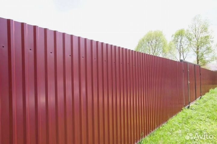 Забор из профнастила