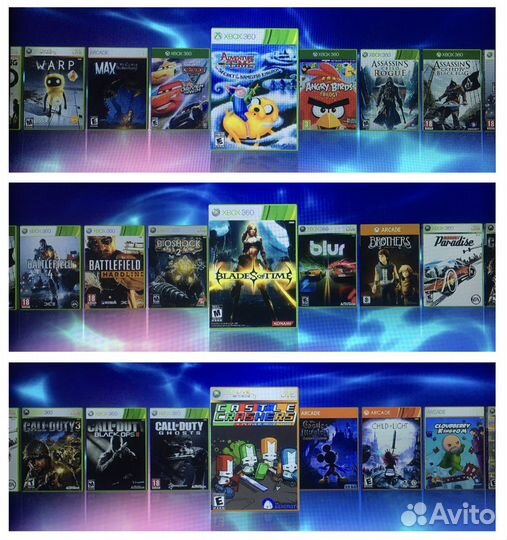 Xbox 360S freeboot + 100 игр