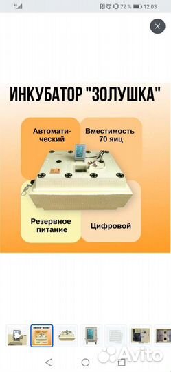 Инкубатор автоматический