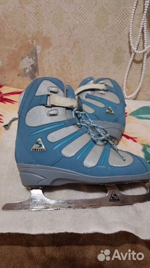 Коньки фигурные, утепленные39 размер