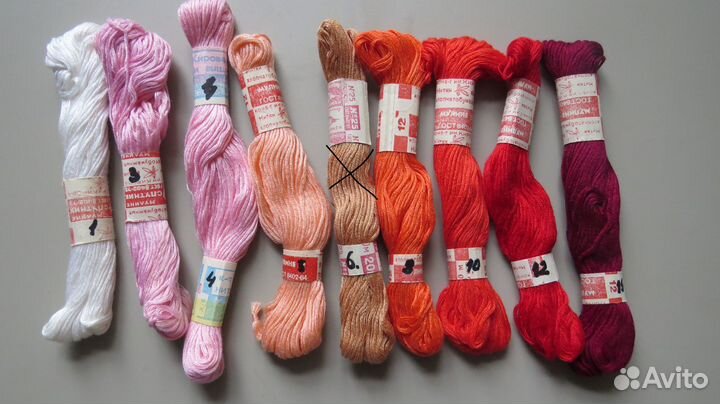 Нитки для вышивания, мулине, х/б