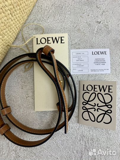 Loewe сумка тоут из рафии оригинал новая