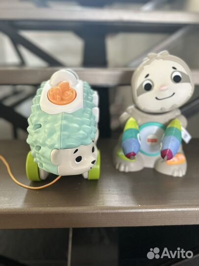 Игрушки linkimals fisher price ежик и ленивец