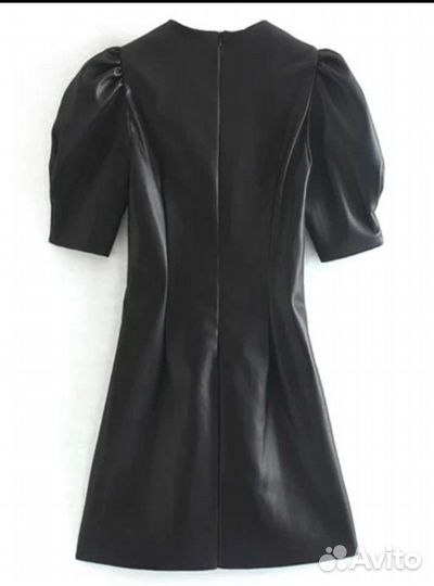 Платье из искусственной кожи