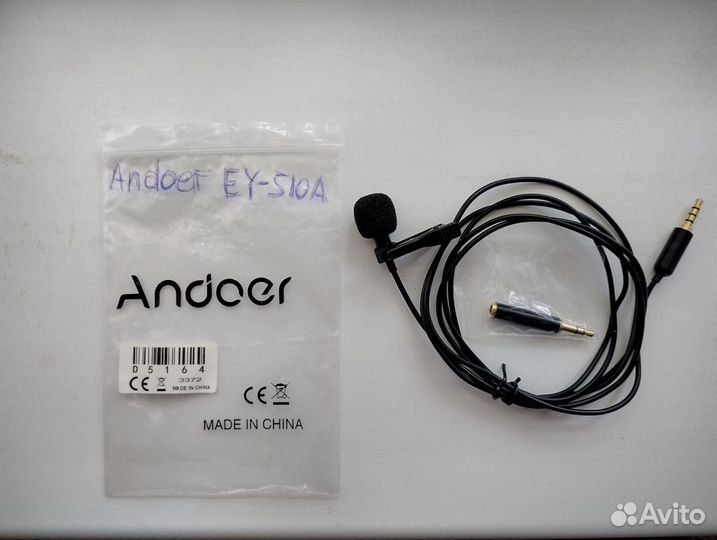 Микрофон петличный Andoer EY-510A
