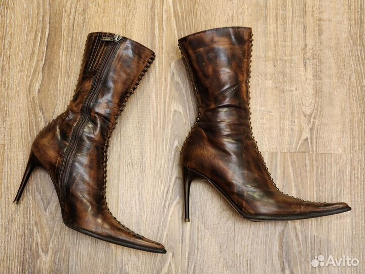 Сапоги Felici кожаные на шпильке, 37