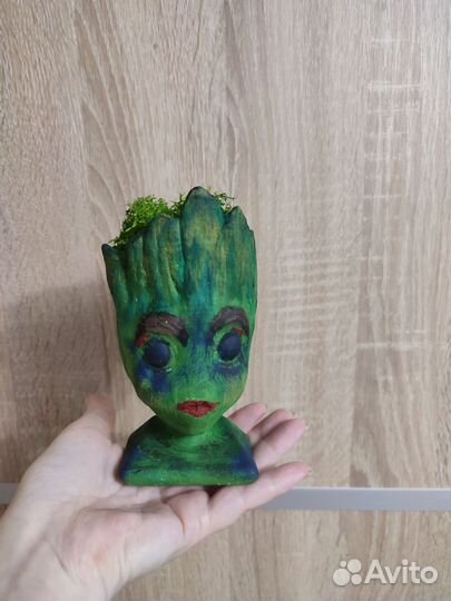 Грут кашпо, цветы