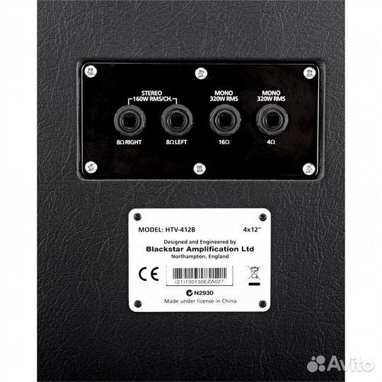 Blackstar HTV-412B Кабинет 4х12” (прямой)