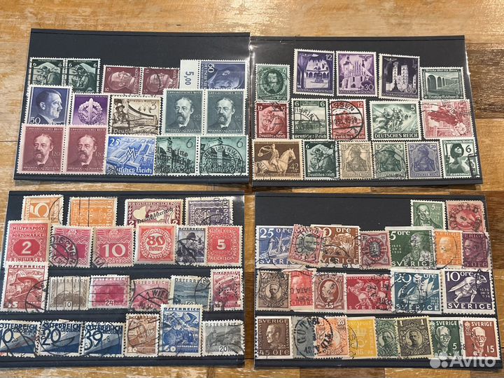 Старая коллекция почтовых марок