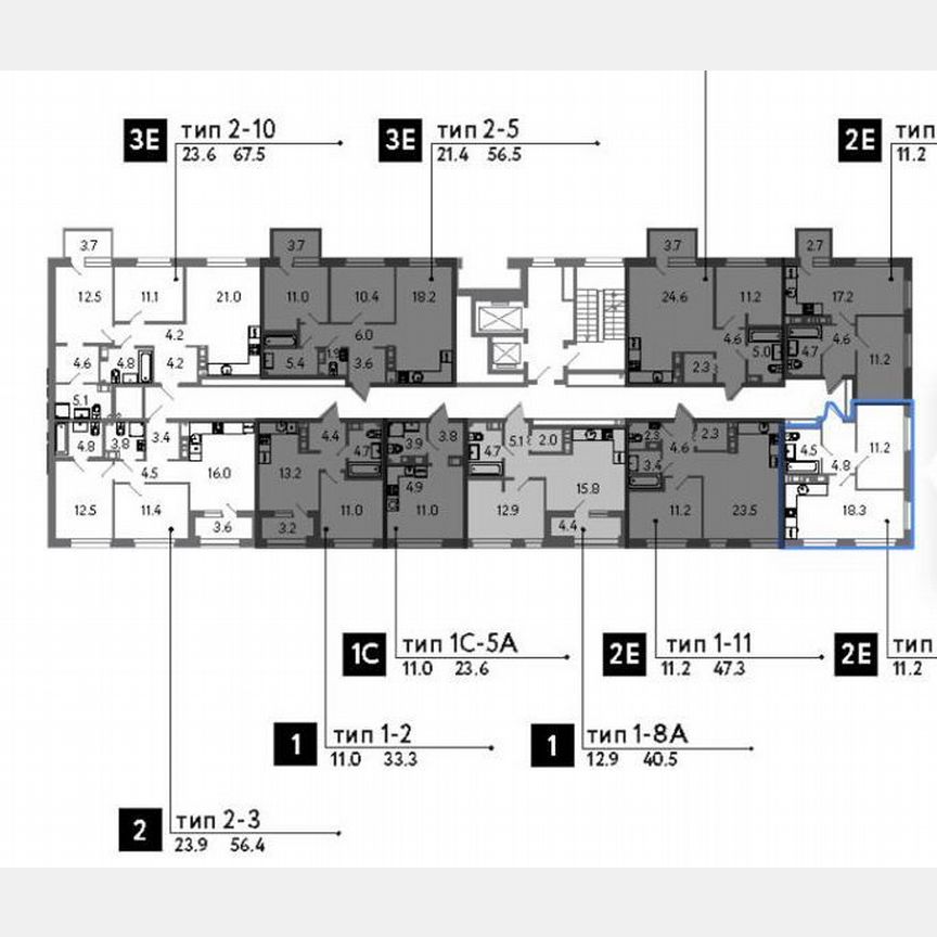 1-к. квартира, 38,8 м², 4/14 эт.