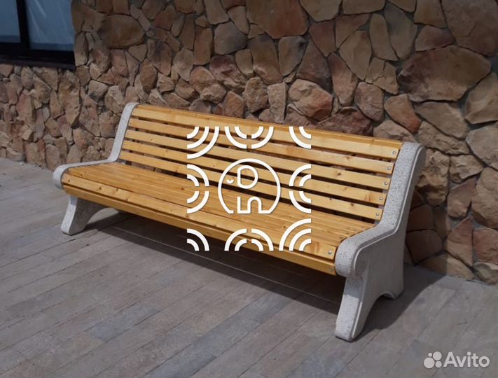 Лавочка из бетона 