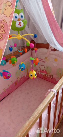 Детская кроватка с балдахином