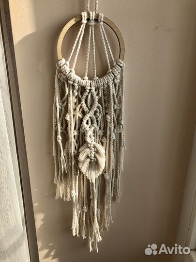 Макраме панно ловец снов декор настенный