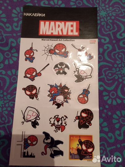 Наклейки/тату мстители, человек паук